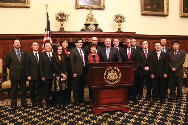 Ambassador Zhang Qiyue and CGCC Members Visited Philadelphia featured image