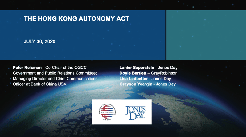 [CGCC E-Connects] “The Hong Kong Autonomy Act” featured image
